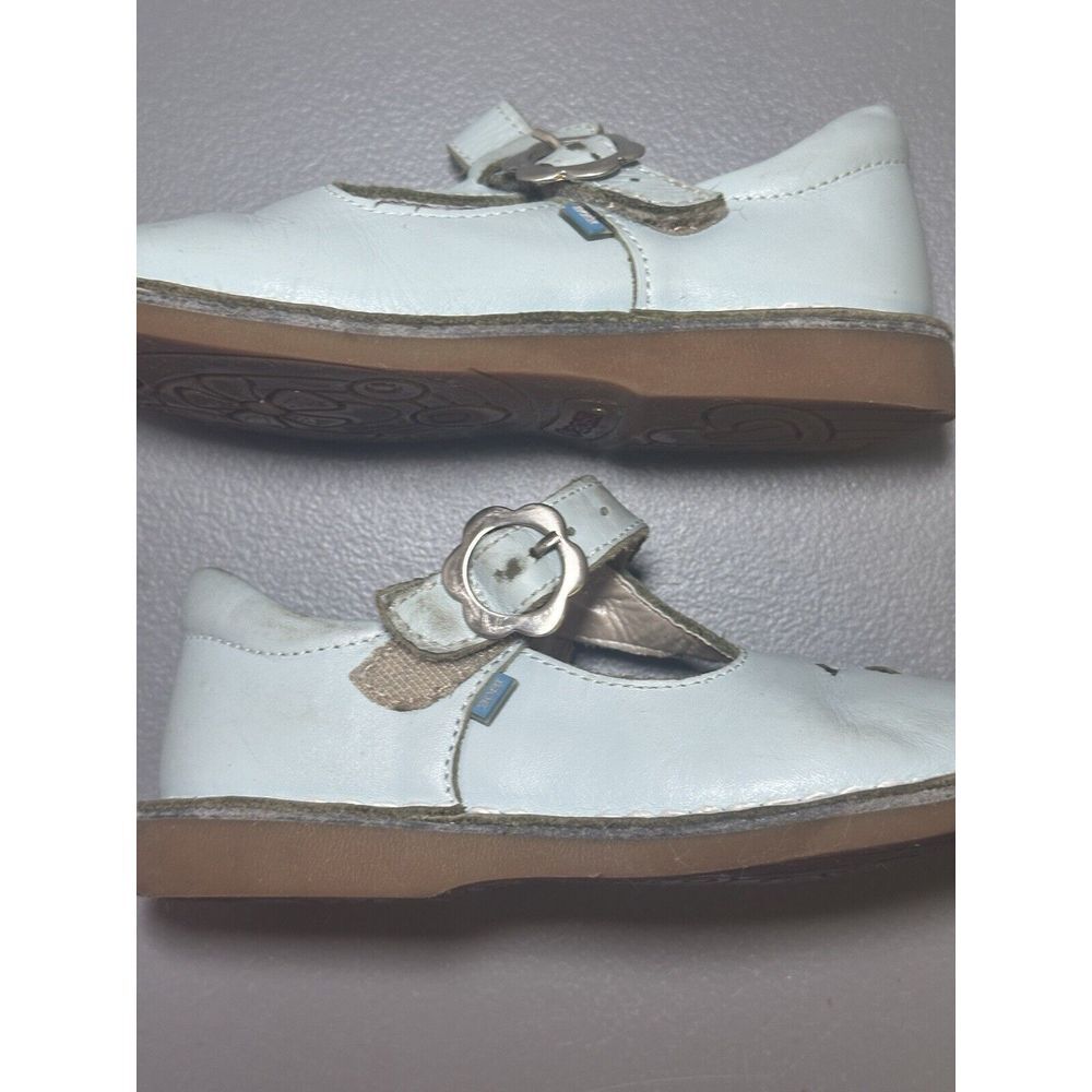 Bosi Lorela Azul Soft Leather Mary Janes Girls Light blue Shoes Sz‎ 28 US 11 #24 - Picture 9 of 9